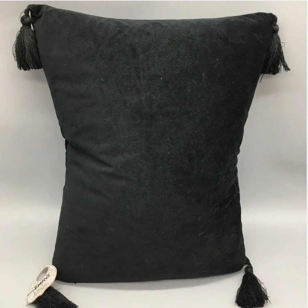 Thro Halloween Ouija Board Palmistry Fortune Teller Feather Pillow Decor Tassels
